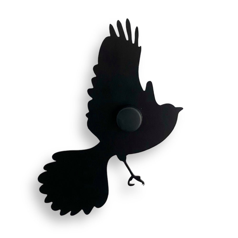 Fantail bird wall art and functioning wall hook for indoors and outdoors. 