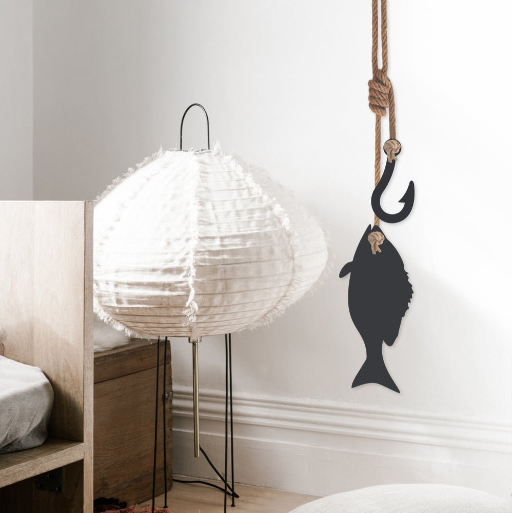 Fish Hook Wall Hanging - LisaSarah Steel Designs NZ