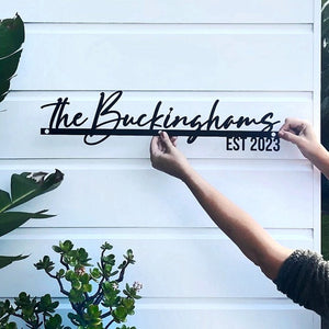 A personalised family name sign makes a fabulous and versatile wedding or anniversary gift. NZ