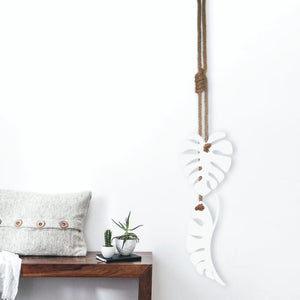 Hanging monstera leaves - LisaSarah Steel Designs NZ