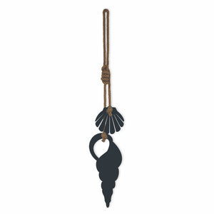 Hanging shells BLACK - LisaSarah Steel Designs NZ