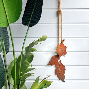 Tropical hibiscus wall art for indoors and outdoors NZ made.
