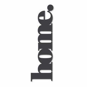 Outdoor Wall Art NZ. home word (black) - LisaSarah Steel Designs NZ