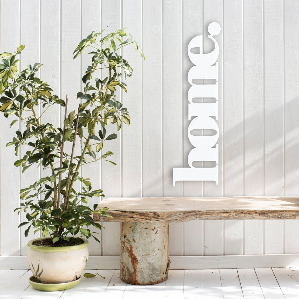 home word (white) - LisaSarah Steel Designs NZ