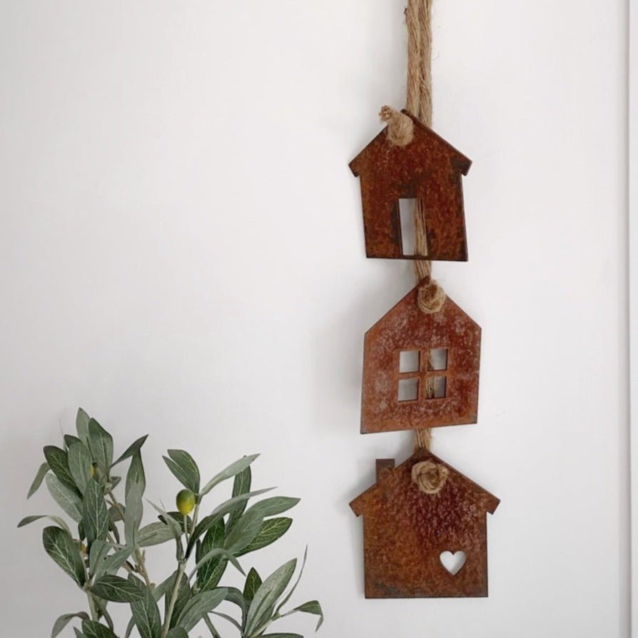 NZ vintage steel tiny house wall decor.  