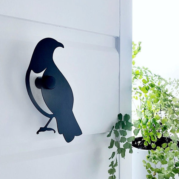 NZ bird Kereru outdoor wall hook bird art by LisaSarah LisaSarah