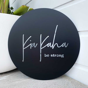 Kia Kaha (be strong) NZ Maori Wall Art  - LisaSarah Steel Designs NZ