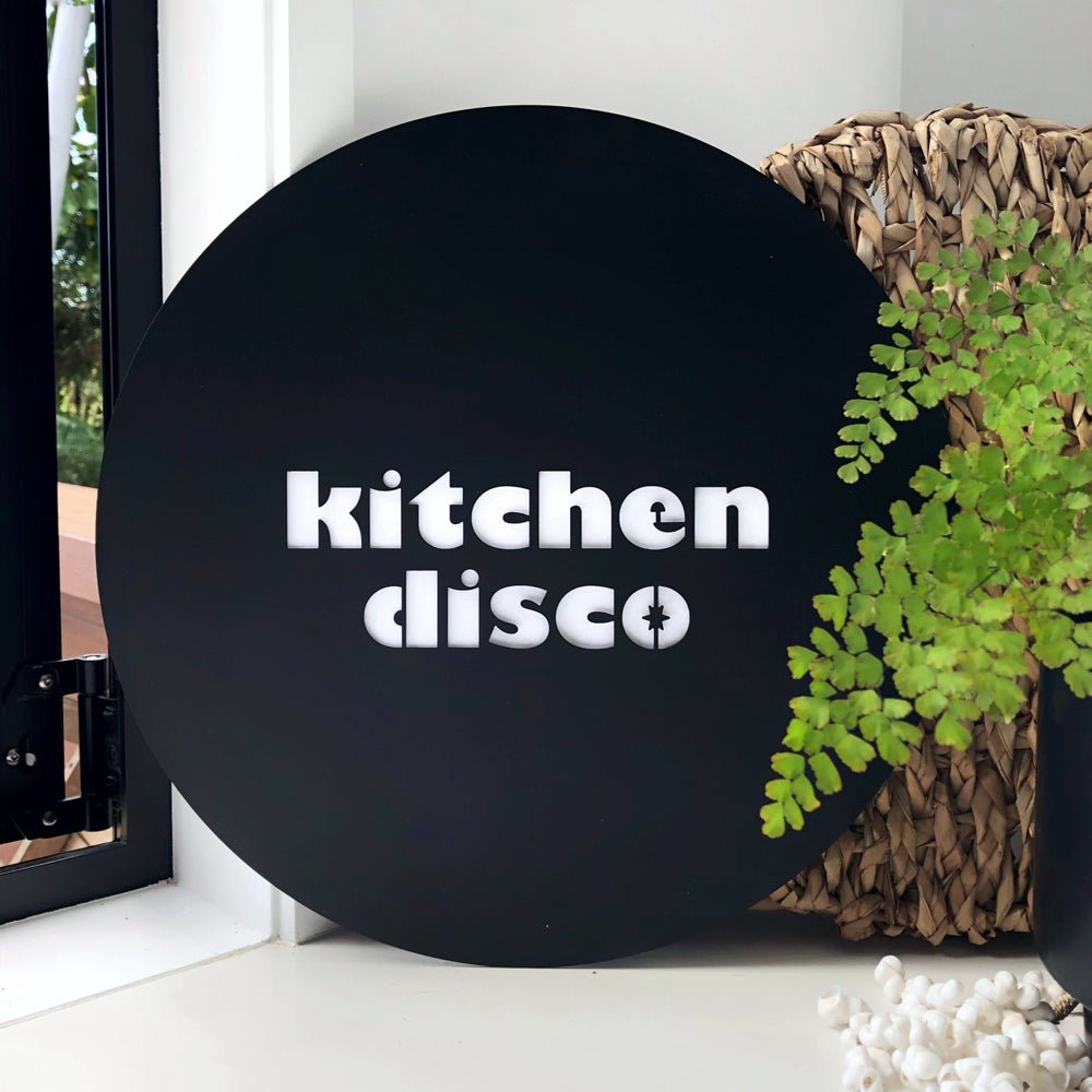 Kitchen disco retro wall art idea NZ