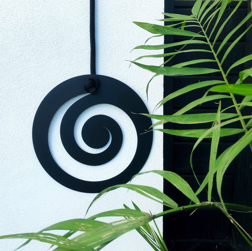 NZ koru design wall art for outdoors walls by LisaSarah