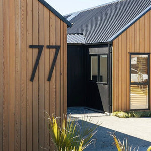 House Numbers on House NZ. House numbers and letters NZ black  (50cm tall) - you choose the font - LisaSarah Steel Designs NZ