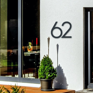 Large steel custom house number (50cm tall) - you choose the font - LisaSarah Steel Designs NZ