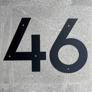 Large steel custom house number or letters (50cm tall) - you choose the font - LisaSarah Steel Designs NZ