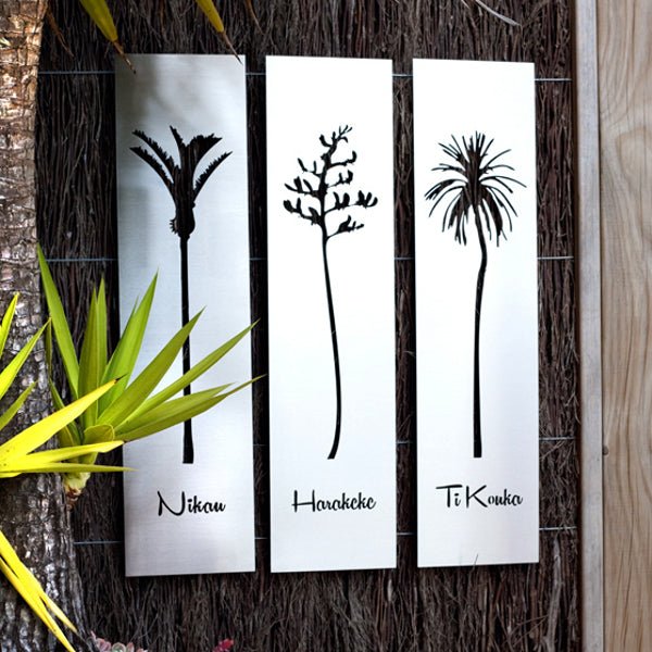 Natives with Words (Large) - LisaSarah Steel Designs NZ