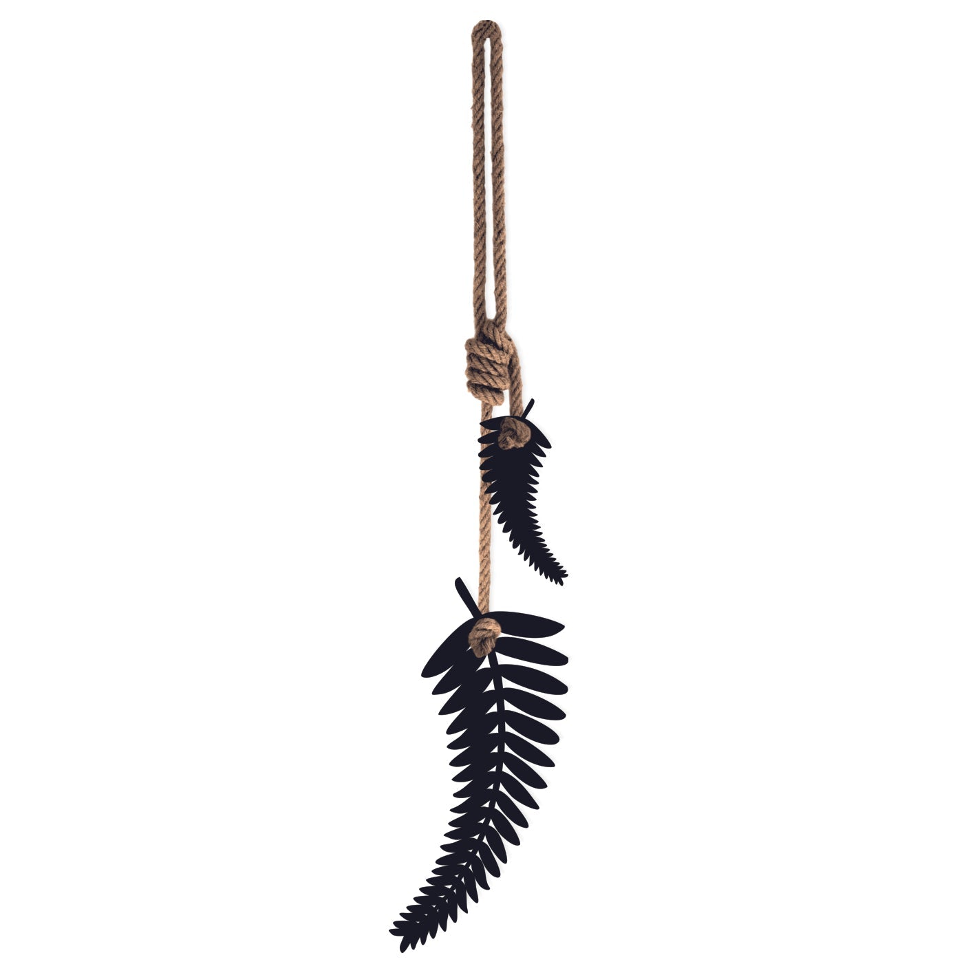 Silver fern hanging - LisaSarah Steel Designs NZ