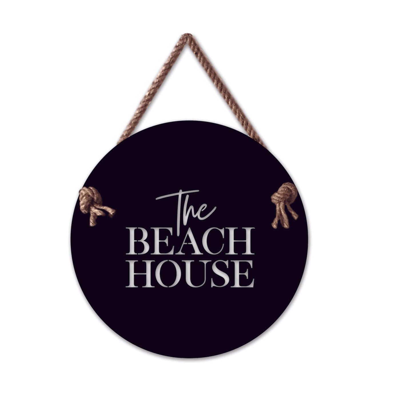 The Beach House sign - LisaSarah Steel Designs NZ