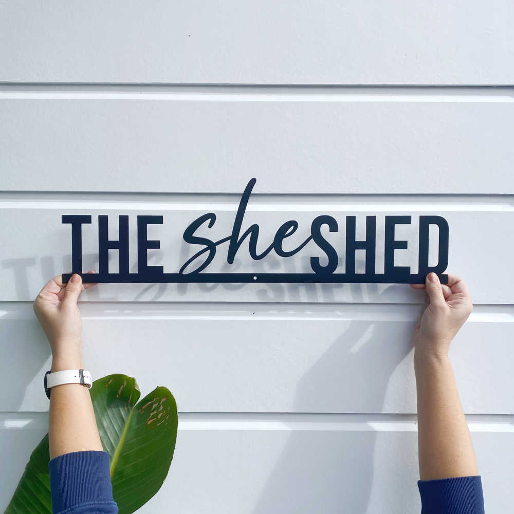The She Shed BLACK - LisaSarah Steel Designs NZ