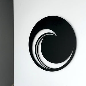 coastal home, large round wall art for outdoor walls NZ made.