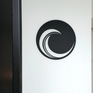 Entryway decor front door idea, large circle wall art NZ