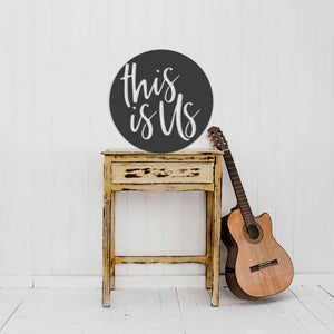 This is Us black metal wall art NZ by LisaSarah Steel Designs NZ