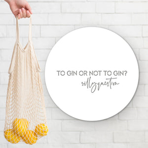 To gin or not to gin, silly question WHITE - LisaSarah Steel Designs NZ