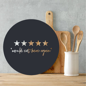 Would eat here again kitchen wall decor NZ