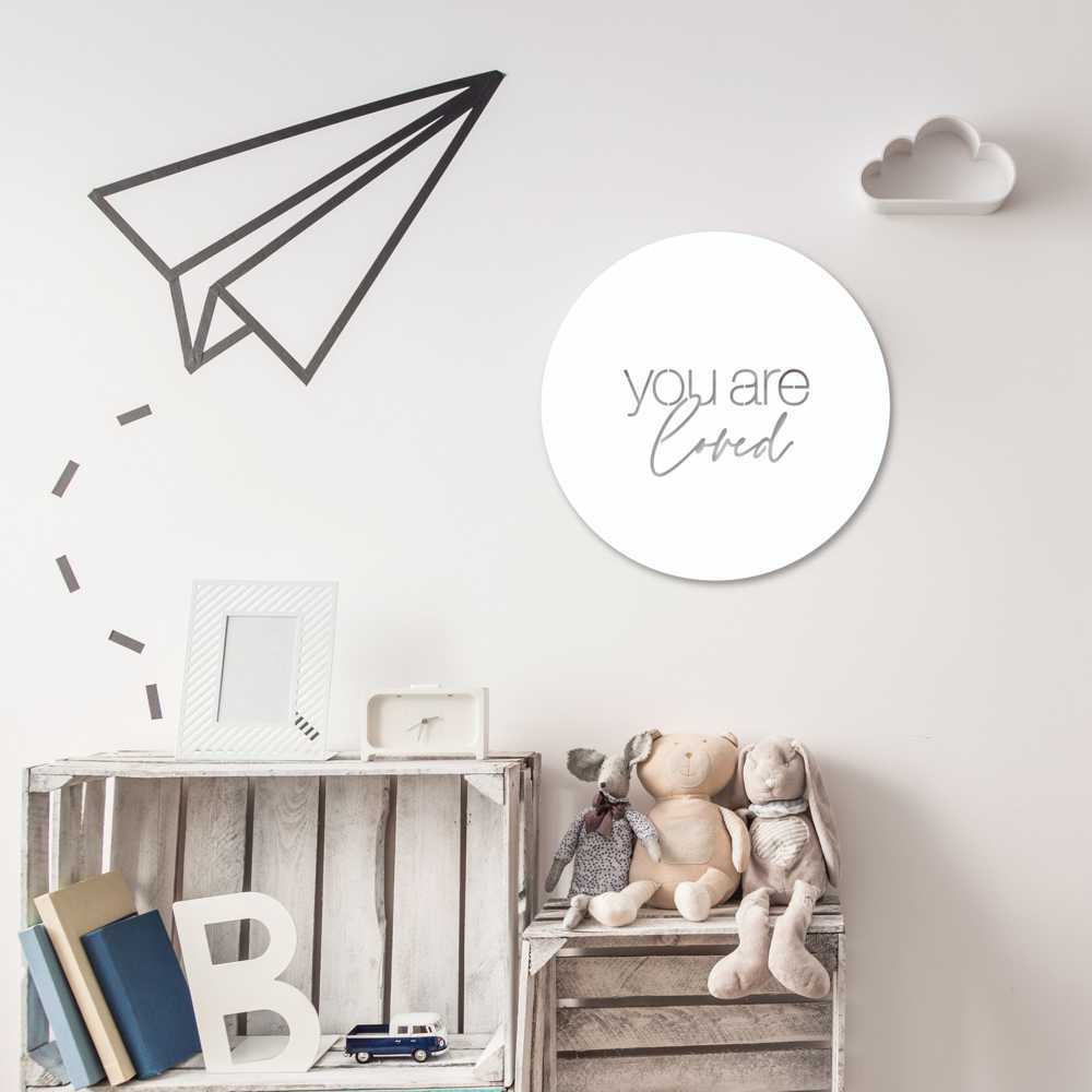 You are Loved WHITE - LisaSarah Steel Designs NZ