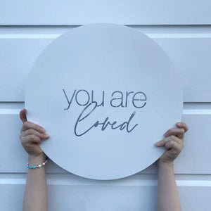 You are Loved WHITE - LisaSarah Steel Designs NZ
